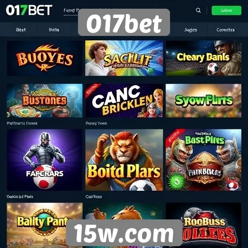 Análise da oferta de jogos no site 017bet